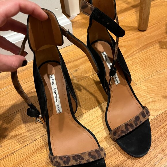 & Other Stories Suede and Calfhair Leopard Sandals - Picture 2 of 4